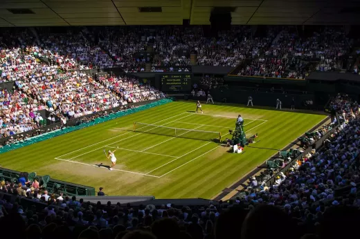 Wimbledon é um dos principais locais de tênis